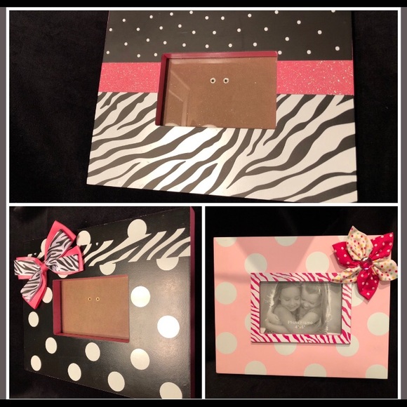 Set of 3 cute, Girly Picture Frames - Picture 1 of 4